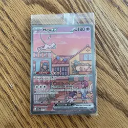Pokemon Mew ex 053 Scarlet & Violet Promo Full Art Holo EX Card English SEALED - Image 1