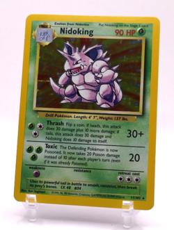 Pokemon TCG Nidoking Base Set 2 Holo Unlimited Rare Card 11/102 - Image 1