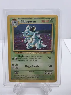 1999 Pokemon Jungle Unlimited - NIDOQUEEN - Holo Rare card no. 7/64 - Image 1