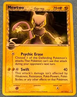 Pokemon Mewtwo Delta Species Card 24/110 non-holo Regular English NM - Image 1