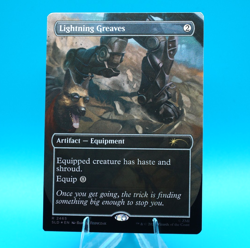 Lightning Greaves | 2465 | Secret Lair Foil | Fallout: Greet The Dog | MTG - Image 1