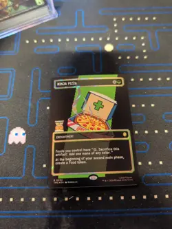 MTG: Teenage Mutant Ninja Turtles - Ninja Pizza Borderless Surge Foil NM R 0093 - Image 1
