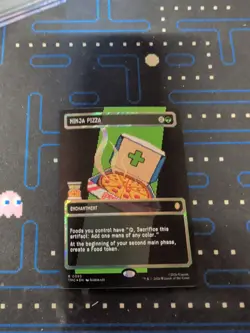 MTG: Teenage Mutant Ninja Turtles - Ninja Pizza Borderless Surge Foil NM R 0093 - Image 2