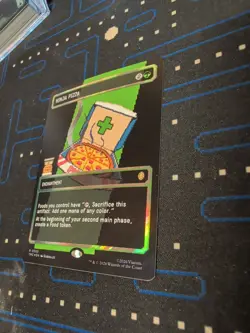 MTG: Teenage Mutant Ninja Turtles - Ninja Pizza Borderless Surge Foil NM R 0093 - Image 5