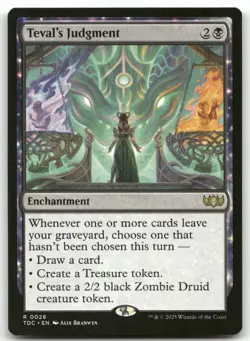 Teval's Judgment #28 MTG Tarkir Dragonstorm TDC NM X1 - Image 1