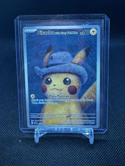 2023 Pokemon SVP Black Star Promo #085 Van Gogh Pikachu with Grey Felt Hat MINT - Image 1