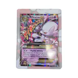 Pokemon M Mega Mewtwo EX Ultra Rare Holo TCG Card 64/162 XY Breakthrough - Image 1