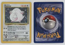 Chansey Holo Pokemon Base Set #3 1999 - Image 3