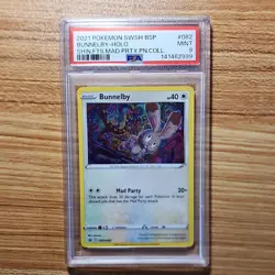 Pokemon Bunnelby SWSH082 Sword & Shield Promo Holo English PSA 9 - Image 1