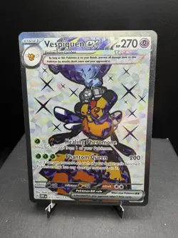 Pokemon TCG SV Obsidian Flames Vespiquen EX 212/197 Full Art Ultra Rare NM - Image 1