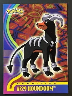 Pokemon Houndoom #229 Topps Johto League Champions - Image 1