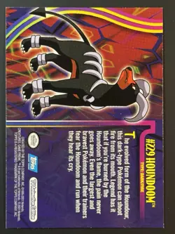 Pokemon Houndoom #229 Topps Johto League Champions - Image 2