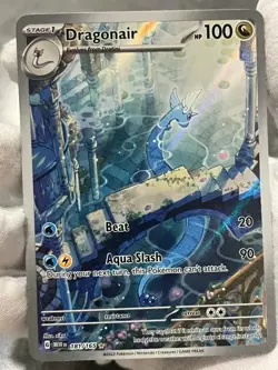 Pokemon TCG Dragonair 181/165 Scarlet & Violet 151 Illustration Rare Holo NM- - Image 3