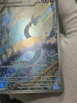 Pokemon TCG Dragonair 181/165 Scarlet & Violet 151 Illustration Rare Holo NM- - Image 5