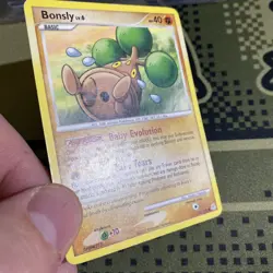 1x Bonsly - 71/130 - Common Moderately Played Pokemon Diamond & Pearl Base Set - Image 3