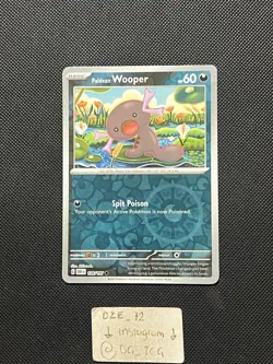 Pokemon Obsidian Flames - Paldean Wooper - 126/197 - Reverse Holo - M/NM - Image 1