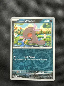 Pokemon Obsidian Flames - Paldean Wooper - 126/197 - Reverse Holo - M/NM - Image 2
