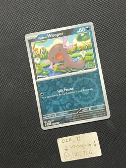 Pokemon Obsidian Flames - Paldean Wooper - 126/197 - Reverse Holo - M/NM - Image 3