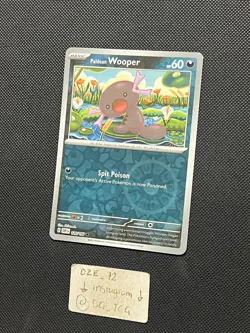 Pokemon Obsidian Flames - Paldean Wooper - 126/197 - Reverse Holo - M/NM - Image 4
