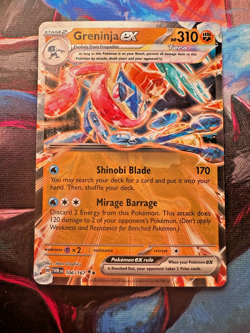 Greninja ex 106/167 Sv06: Twilight Masquerade Holo - Near Mint - Pokemon - Image 1