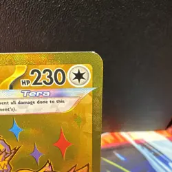 Terapagos EX 2025 Pokemon Prismatic Evolutions 180/137 Hyper Rare Gold - Image 3