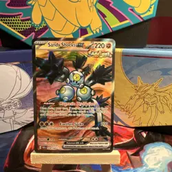 Pokemon TCG Sandy Shocks EX 228/182 SV04: Paradox Rift Full Art Ultra Rare Holo - Image 1