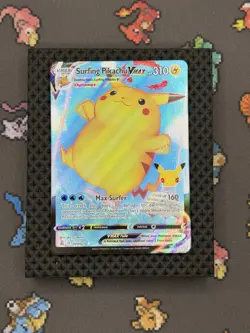 Surfing Pikachu VMAX Ultra Rare Holo 9/25 Pokemon Celebrations NM - Image 1