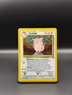 Pokemon TCG Clefable Jungle 1/64 Holo Unlimited Holo Rare (LP) Vintage Pokemon - Image 1