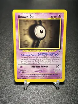 2001 Pokemon TCG Neo Discovery Unlimited Unown [I] 68/75 - LP - Image 1