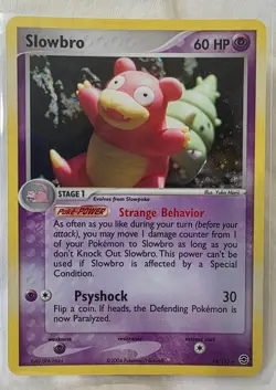 2004 Pokemon EX Fire Red & Leaf Green Slowbro-Holo #14/112 - Image 1