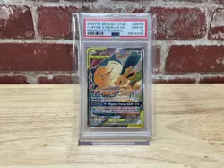 2019 POKEMON SM BLACK STAR PROMO #SM169 FULL ART/EEVEE & SNORLAX GX PSA 10 - Image 1