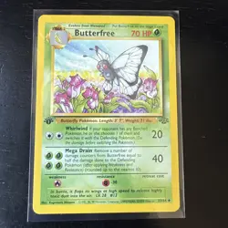 Pokemon Butterfree 1st Edition Jungle 33/64 NM Near Mint WOTC 1999 Vintage - Image 1