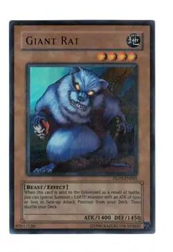 Yugioh- 1X Giant Rat - Parallel Rare - Promo - HL03-EN001 - Light Play - Image 1