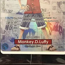Bandai Namco One Piece Card Game US Voyage Promo Monkey D. Luffy S1-000 - Image 4