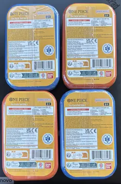 ONE PIECE CCG Lot Of 4 SEALED Volume 2 Tins (2 x OP-13 Booster Packs Per Tin) - Image 2