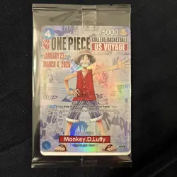 Bandai Namco One Piece Card Game US Voyage Promo Monkey D. Luffy S1-000 - Image 1