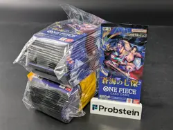 Lot or (48) One Piece OP-14 The Azure Sea's Seven Japanese Booster Packs Sealed - Image 1
