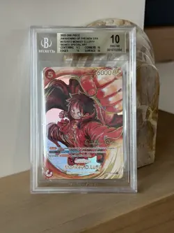 2023 ONE PIECE OP05-AWAKENING OF THE NEW ERA 1ST ANV-SIG MONKEY D. LUFFY BGS 10 - Image 1