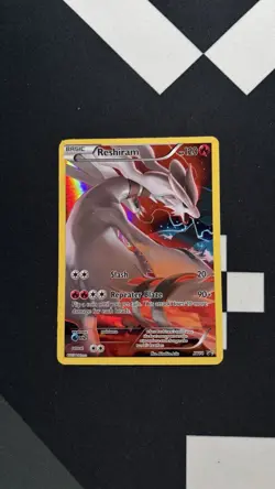 Reshiram Full Art Promo XY74 XY 120 HP Holo English Pokemon TCG Card Stock - Image 1