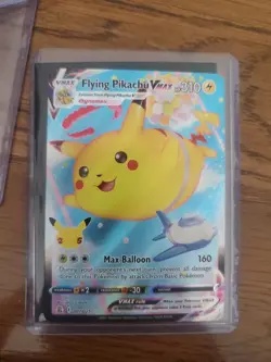 Pokemon TCG Flying Pikachu VMAX Holo Ultra Rare Card 007/025 - Image 1