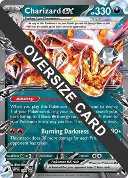 Charizard ex - 196 054/091 Lenticular Pokemon Jumbo Oversized Card - NM - Image 1