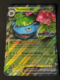 Venusaur ex -001/14 Stellar Crown Stamped Jumbo Pokemon Card - Image 1