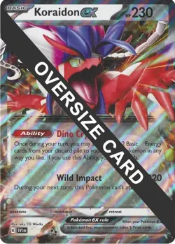 Koraidon ex Scarlet & Violet Promo Pokemon Jumbo Oversized Card - Image 1