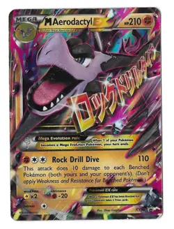 M Aerodactyl EX XY98 XY Black Star Promo Pokemon Card - Image 1