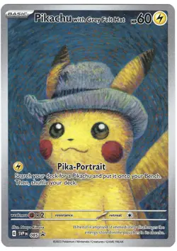 Pikachu with Grey Felt Hat 085 Sv: Scarlet & Violet Promo Cards Regular - Image 1