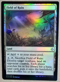 Field of Ruin- Ixalan (XLN) - Uncommon Foil - LP - MTG - Free Shipping - Image 1