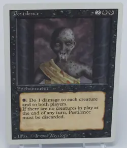 Magic the Gathering Revised Edition #NNO Pestilence - Image 3