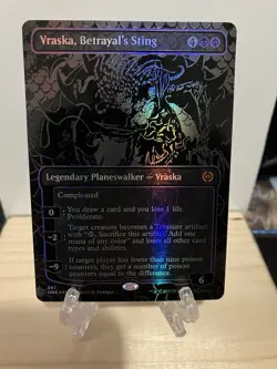 Vraska, Betrayal's Sting (Oil Slick Raised Foil) Phyrexia: All Will Be One Foil - Image 1