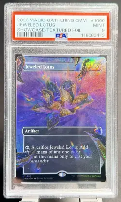 MTG Jeweled Lotus Textured Foil Showcase Commander Masters PSA 9 #1066 - Image 1