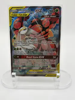 Pokemon- Pheromosa&Buzzwole GX 192/214 Unbroken Bonds Full Art Ultra Rare Holo🤩 - Image 1
